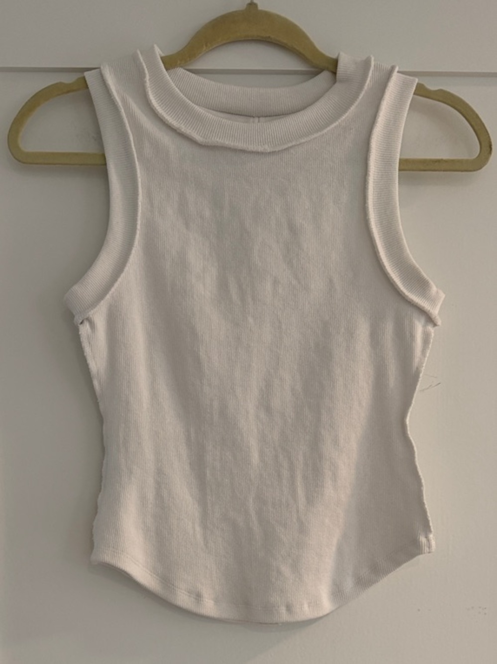 Sweetkama Ribbed Tank in White | Size Small